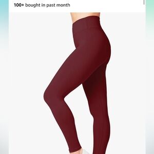 Maroon Leggings Super Soft